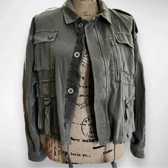 PISTOLA Women's Ashton Cropped Military‎ Jacket Colonel Size XS | EUC - Picture 4 of 11